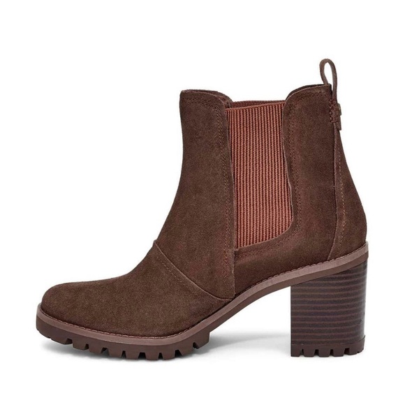 UGG Hazel Waterproof Block Heel Bootie, Size 9 - Picture 4 of 7